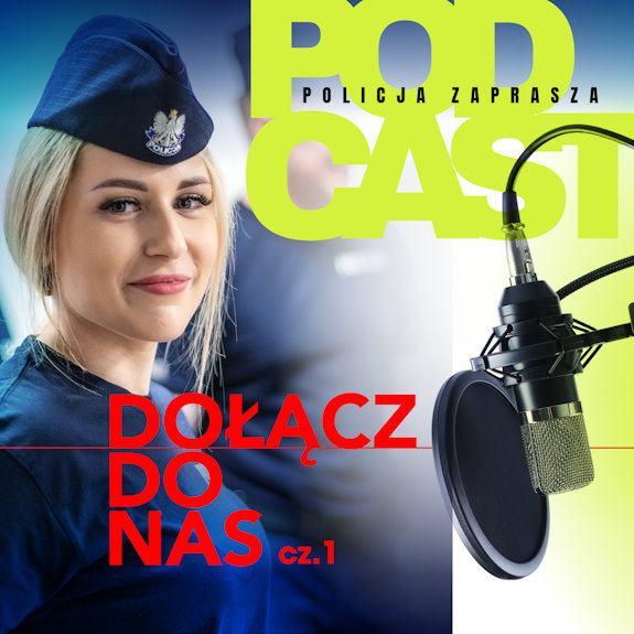 Policjantka i napis Dołącz do nas - cz. 1.