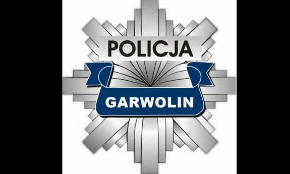 policyjna gwiazda z napisem Garwolin