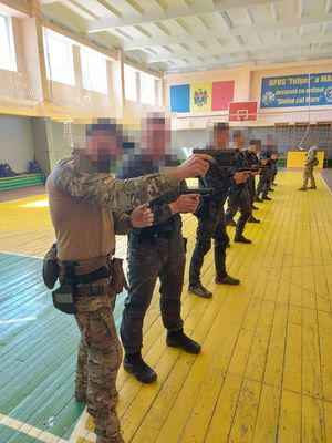 policyjni kontrterroryści szkolą policyjnych specjalsów w Mołdawii ze strzelania