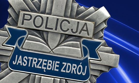 odznaka policyjna z napisem policja Jastrzębie Zdrój