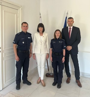 Wizyta polskich funkcjonariuszy w Ambasadzie RP w Lizbonie