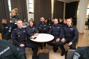 policjanci podczas turnieju na Litwie