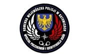 logo z napisem Komenda Wojewódzka Policji w Katowicach Wydział Poszukiwań i Identyfikacji Osób