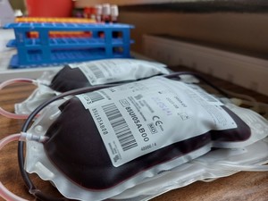 zebrana podczas akcji krwiodawstwa zapasy krwi