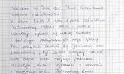 zdjęcie fragmentu listu z podziękowaniami dla policjantów