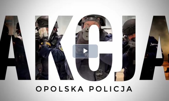 Napis: Akcja, Opolska Policja