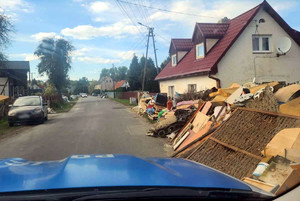 Miejsce działania policjantów