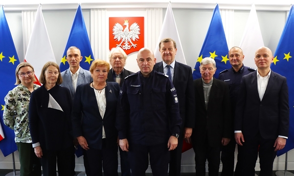 Uczestnicy Posiedzenia Rady Fundacji Pomocy Wdowom i Sierotom po Poległych Policjantach.