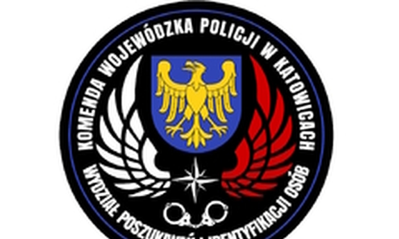 Logo Wydziału Poszukiwań i Identyfikacji Osób KWP w Katowicach.