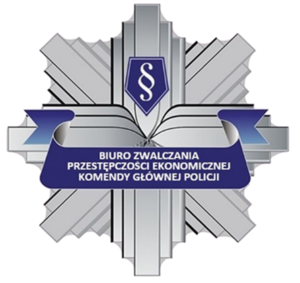 Logo Biura Zwalczania Przestępczości Ekonomicznej Komendy Głównej Policji.