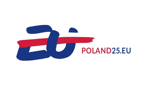 Logo polskiej prezydencji w Radzie Unii Europejskiej.