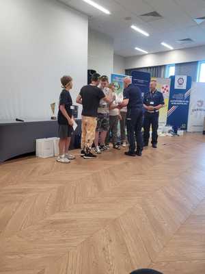 Ceremonia wręczenia nagród zwycięskim drużynom