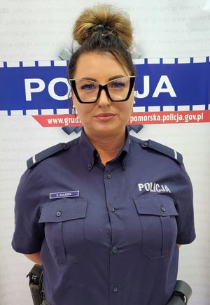 Umundurowana policjantka, st. post. Karolina Kulesza.