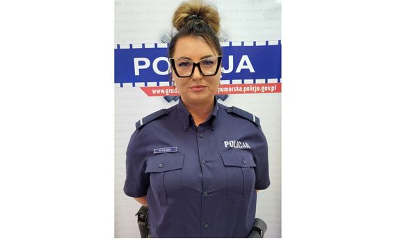 Umundurowana policjantka, st. post. Karolina Kulesza.