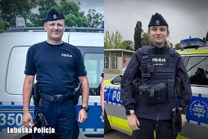 policjanci pozują do zdjęcia.