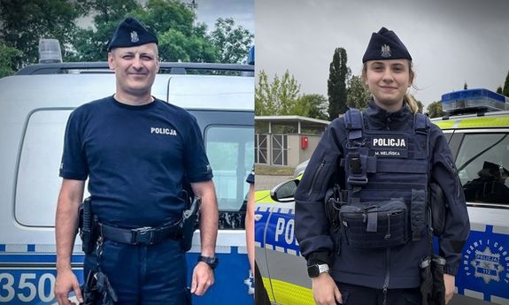 policjanci pozują do zdjęcia.