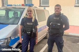 policjant i policjantka.