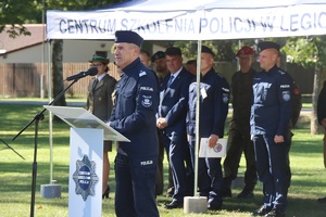 Policjanci z psami podczas Mistrzostw.
