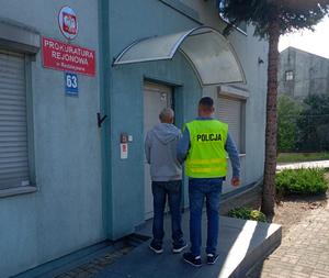 zatrzymany z policjantem.