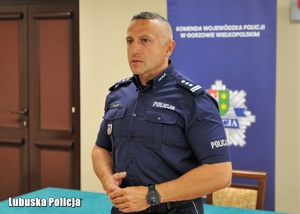 Komendant Wojewódzki Policji w Gorzowie Wielkopolskim inspektor Jerzy Czebreszuk.