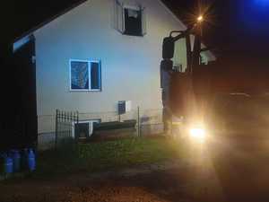 Budynek, w którym wybuchł pożar.