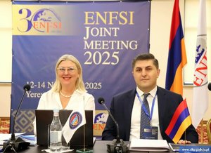 Uczestnicy posiedzenia eksperckich grup roboczych ENFSI w Armenii.
