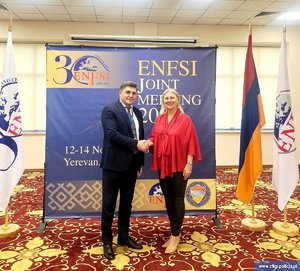 Uczestnicy posiedzenia eksperckich grup roboczych ENFSI w Armenii.
