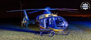 Śmigłowiec lotniczego pogotowia ratunkowego.