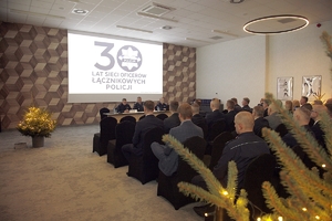 Uczestnicy odprawy z okazji 30-lecia oficerów łącznikowych.