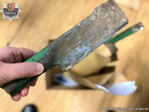 Zabezpieczona maczeta.