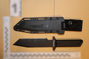 Zabezpieczony nóż.