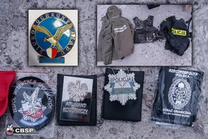 Zabezpieczone podrobione legitymacje i odzież.