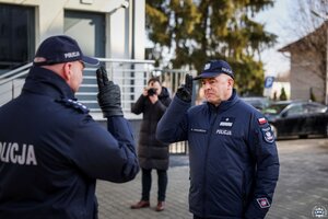 Uroczystość otwarcia Komendy Powiatowej Policji w Opatowie.