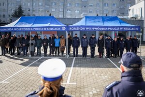 Uroczystość otwarcia Komendy Powiatowej Policji w Opatowie.