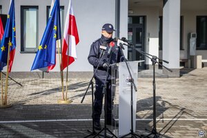 Uroczystość otwarcia Komendy Powiatowej Policji w Opatowie.