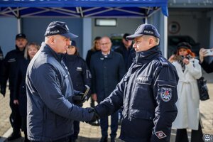 Uroczystość otwarcia Komendy Powiatowej Policji w Opatowie.