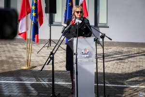 Uroczystość otwarcia Komendy Powiatowej Policji w Opatowie.