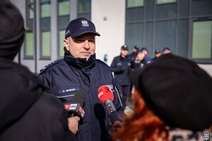 Uroczystość otwarcia Komendy Powiatowej Policji w Opatowie.