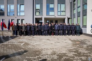 Uroczystość otwarcia Komendy Powiatowej Policji w Opatowie.