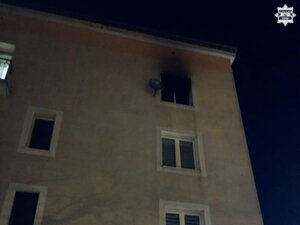 Budynek, w którym wybuchł pożar.