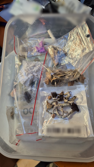 zabezpieczone narkotyki.