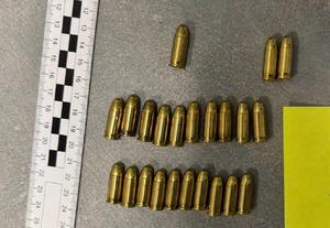 Zabezpieczona amunicja.