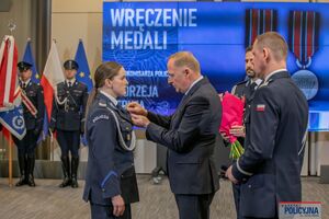 Uroczystość wręczenia medali im. podkomisarza Policji Andrzeja Struja