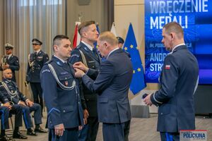 Uroczystość wręczenia medali im. podkomisarza Policji Andrzeja Struja