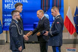 Uroczystość wręczenia medali im. podkomisarza Policji Andrzeja Struja