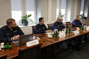 Delegacja Policji Królestwa Niderlandów z wizytą w Komendzie Głównej Policji.