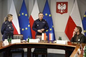 Delegacja Policji Królestwa Niderlandów z wizytą w Komendzie Głównej Policji.
