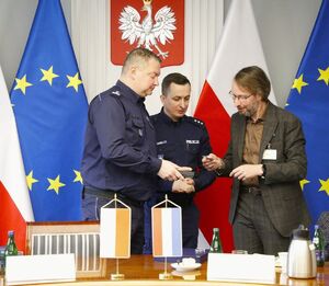 Delegacja Policji Królestwa Niderlandów z wizytą w Komendzie Głównej Policji.
