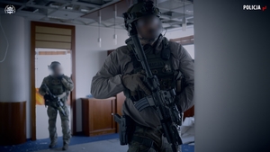 Funkcjonariusze podczas międzynarodowych warsztatów kontrterrorystycznych w Warszawie.