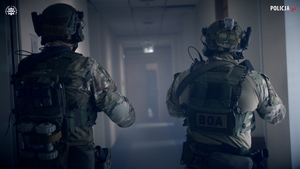 Funkcjonariusze podczas międzynarodowych warsztatów kontrterrorystycznych w Warszawie.